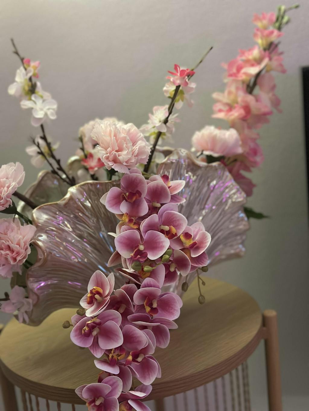 Orkidé Kunstig Blomst - Pink | 21 hoveder