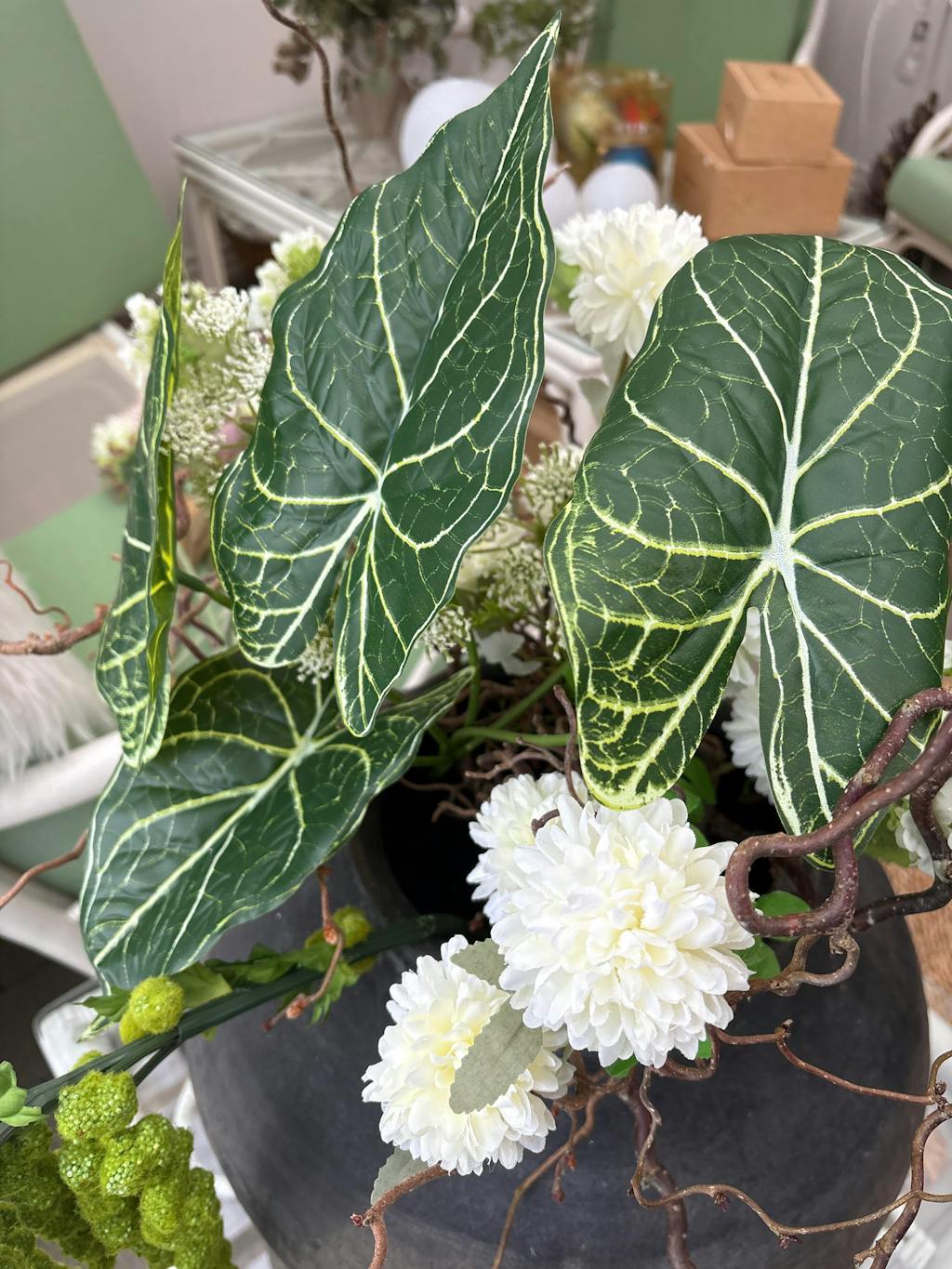 Blad Kunstig Blomst - Grøn