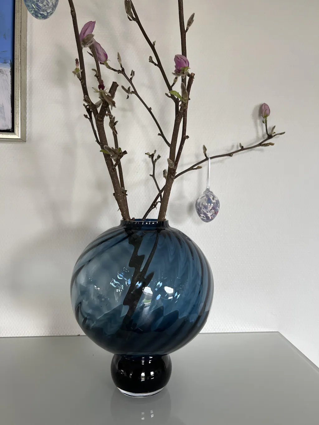 Meadow Swirl Vase - Blå | Mellem