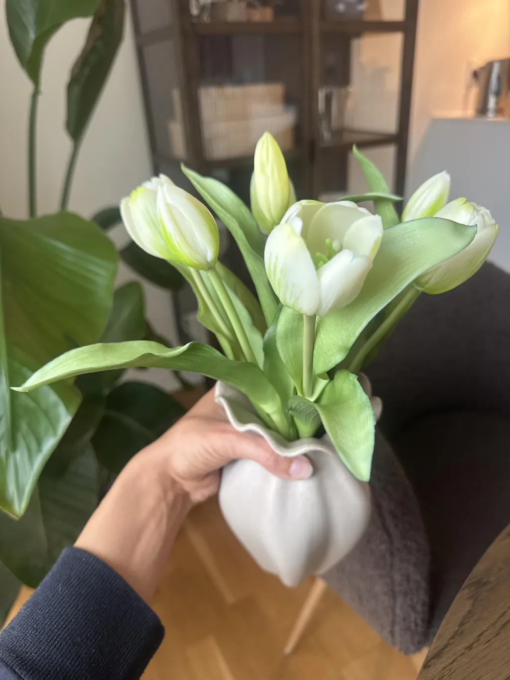 Tulipanbundt 5 - hvid