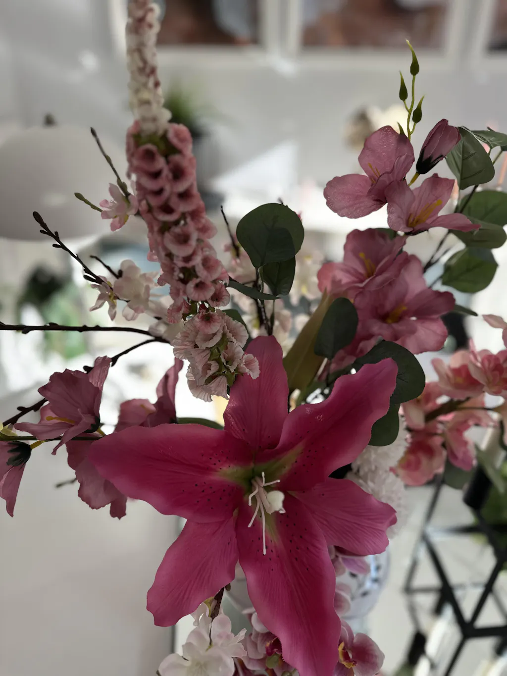 Delphinium Kunstig Blomst - pink