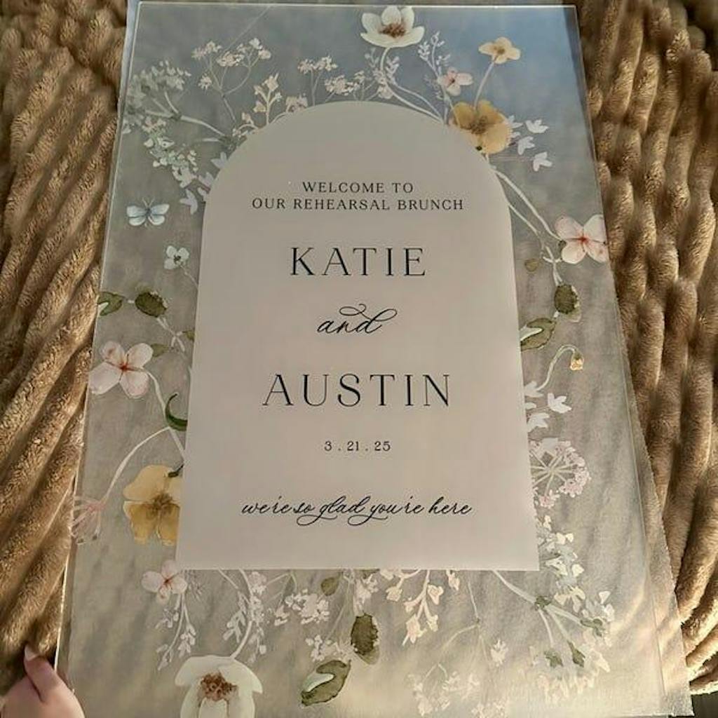 Wildflowers Wedding Sign, Wildflower Wedding Sign