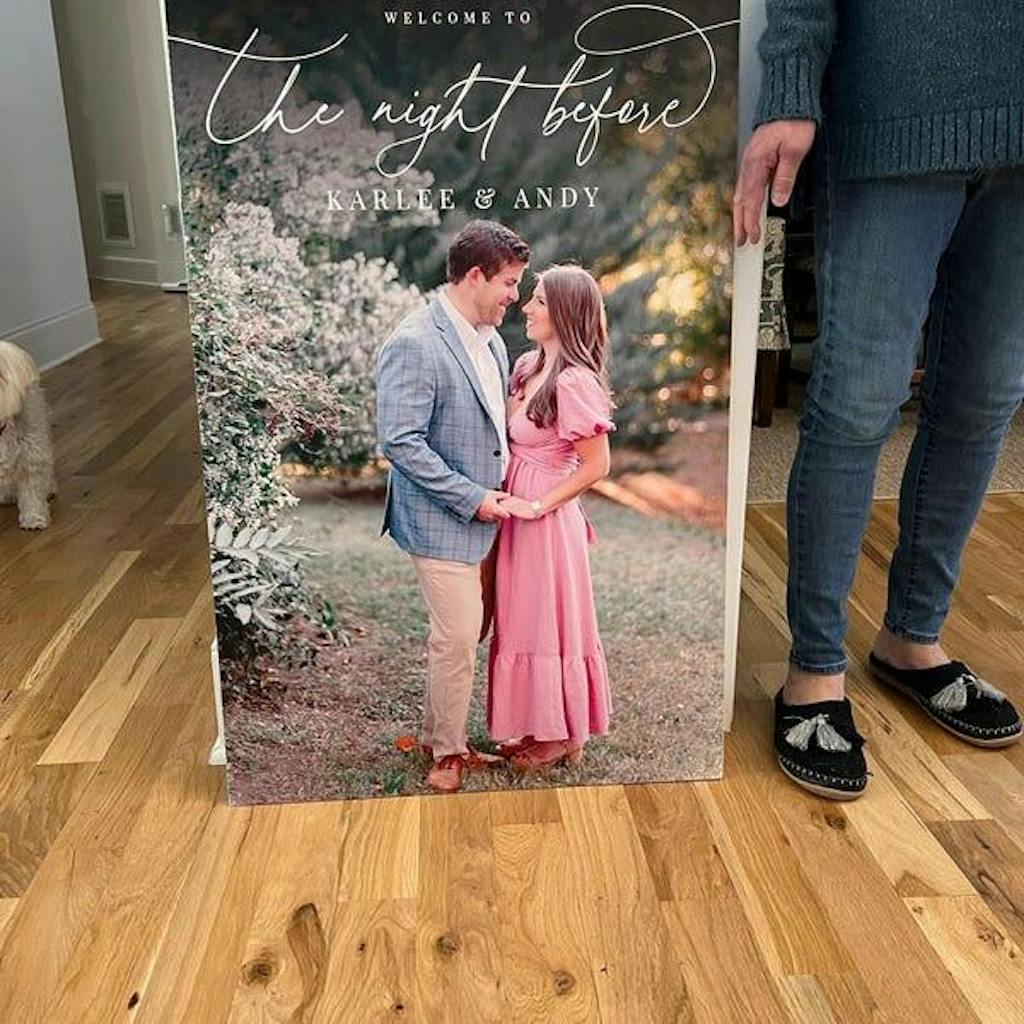 The Night Before Wedding Sign, Rehearsal Dinner Sign, Rehearsal Dinner Welcome Sign