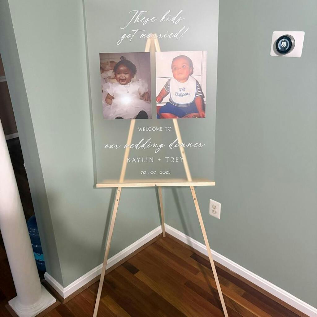 The Night Before Wedding Sign, The Kids Are Getting Married Sign