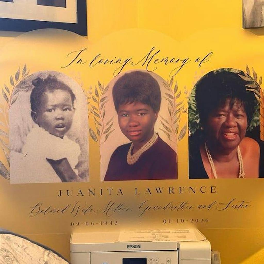 In Loving Memory Sign, Personalized Memorial Sign With 3 Photo Collage