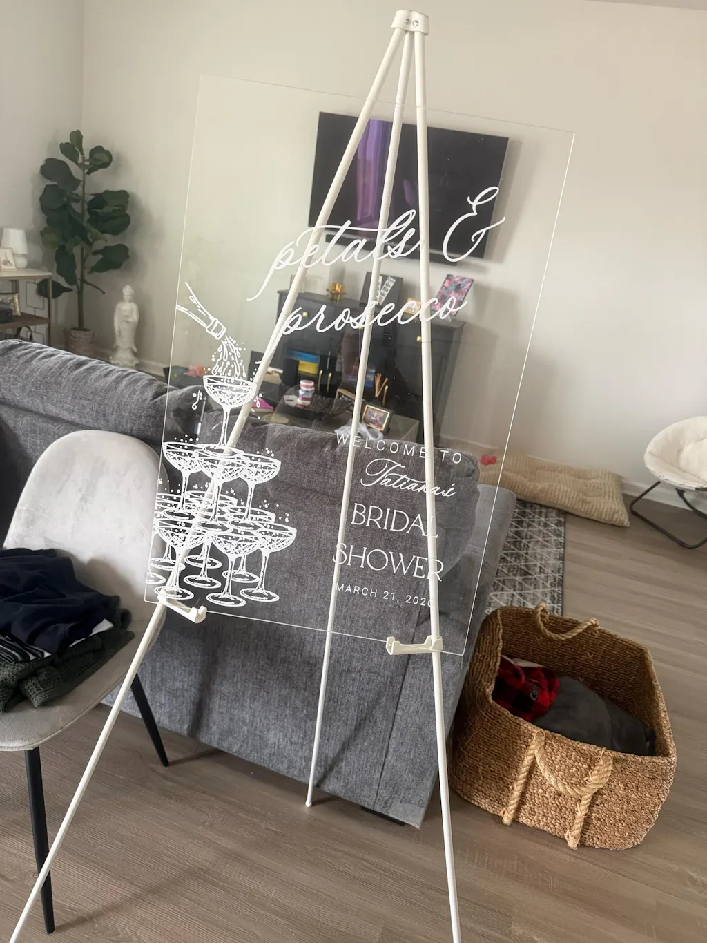 Custom Engagement Welcome Sign, We’re Engaged Engagement Entrance Signage