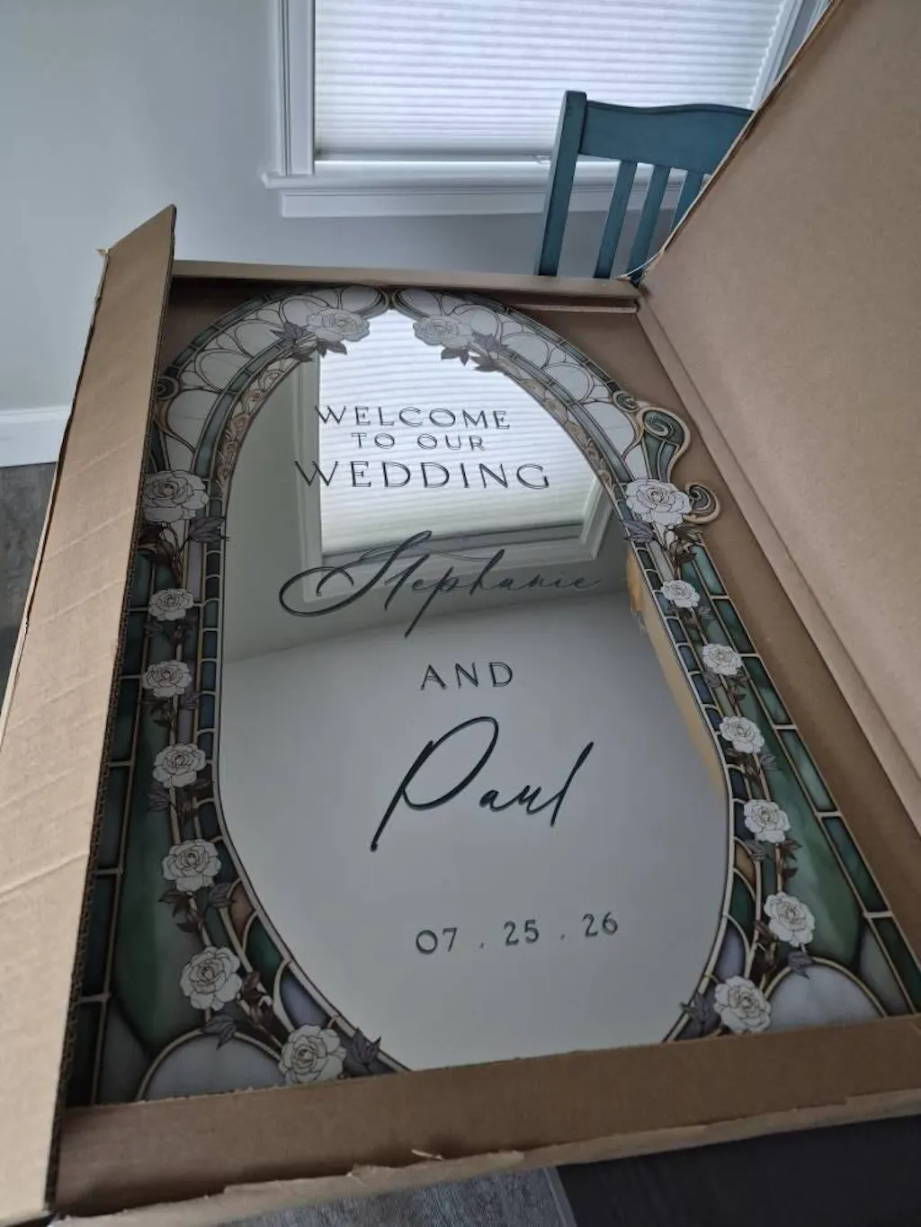 Wedding Table Numbers, Stained Glass Wedding Table Signs, Frosted Acrylic Or Mirrors Table Numbers, Wedding Table Decorations