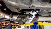 SPELAB 4 Inch Stainless Steel Headers Manual Y Pipe Electric Exhaust Cutout Kit