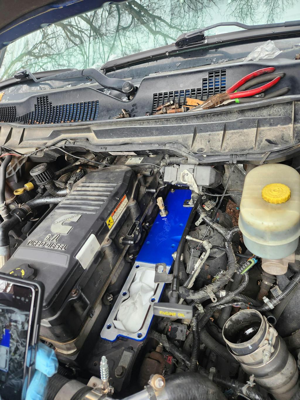 Grid Heater Delete/Upgrad Plate For 2007-2024 RAM 2500/3500 6.7L Diesel | SPELAB