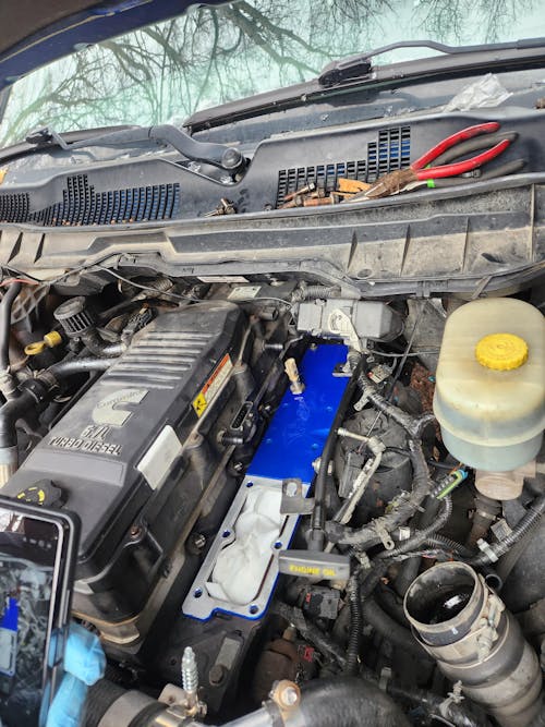 Grid Heater Delete/Upgrad Plate For 2007-2024 RAM 2500/3500 6.7L Diesel | SPELAB