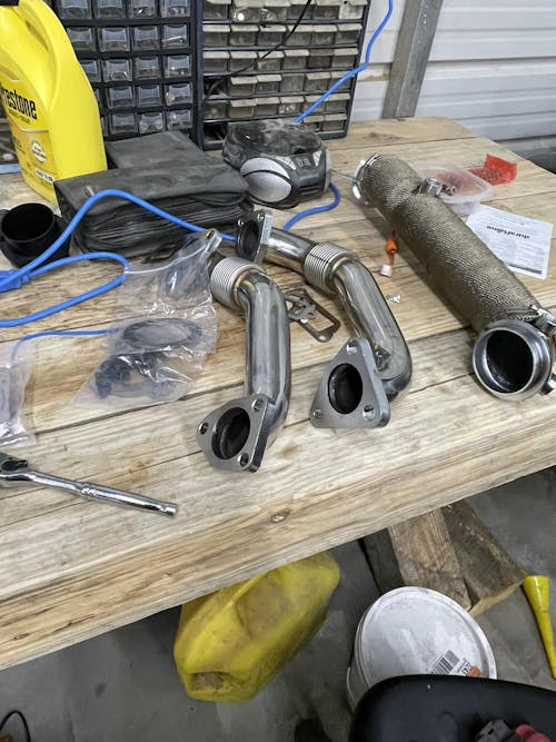 3'' Downpipe Exhaust For 2011-2016 LML 6.6L Duramax Diesel | SPELAB