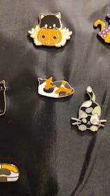 Calico Cat Enamel Pin | Orange, White and Black