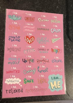 I Am Affirmations - Motivational & Inspirational Poster Print