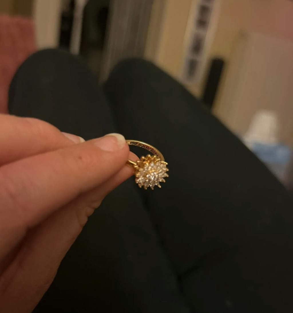 GLORIA - S925 Sterling Silver Sunflower Spinner Ring