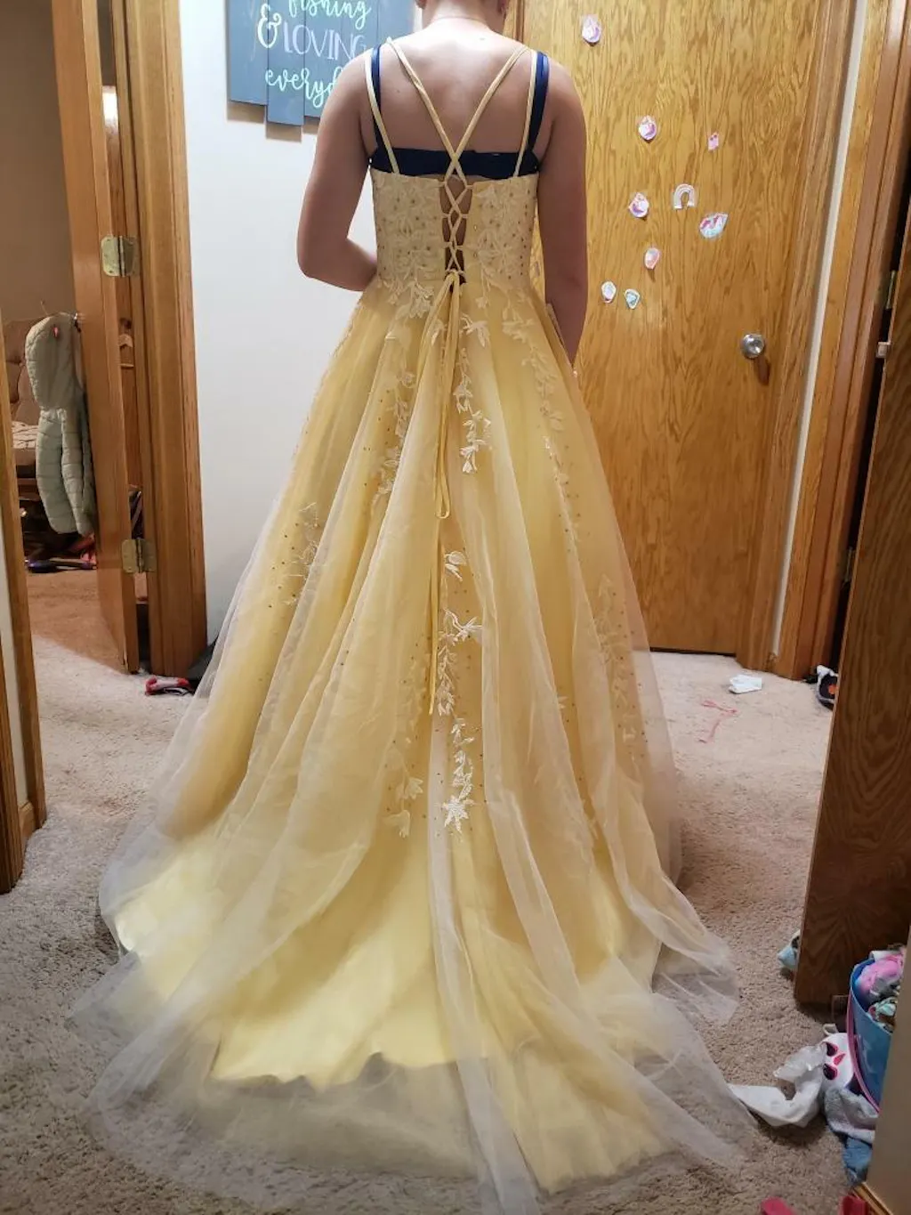 Charming A Line Spaghetti Straps Lace Beaded Without Sleeves Long Prom Dress, Evening Dress