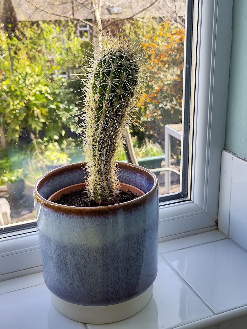 Copenhagen Plant Pot in Blue Two Tone Reactive Glaze