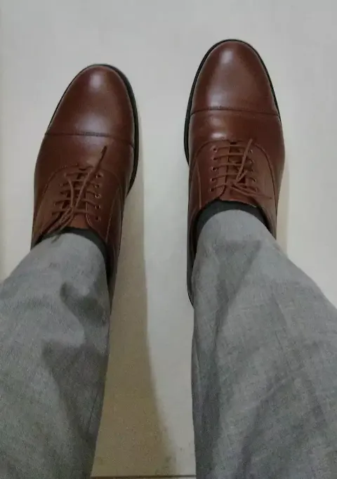 Police Dress Shoes Pure Leather Oxford for Men