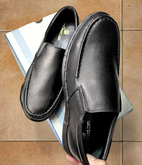 Formal Loafers for Men Pure Leather Comfort Slip On Shoes