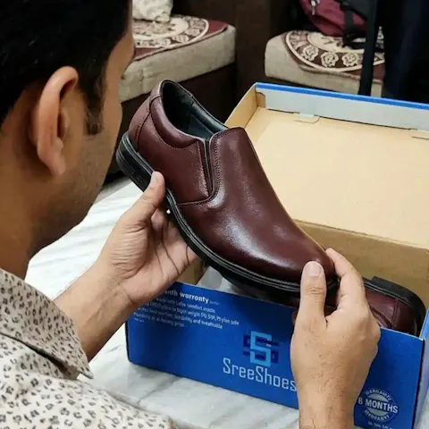 Real Leather Formal Loafers for Men Dailywear Slip On Shoes