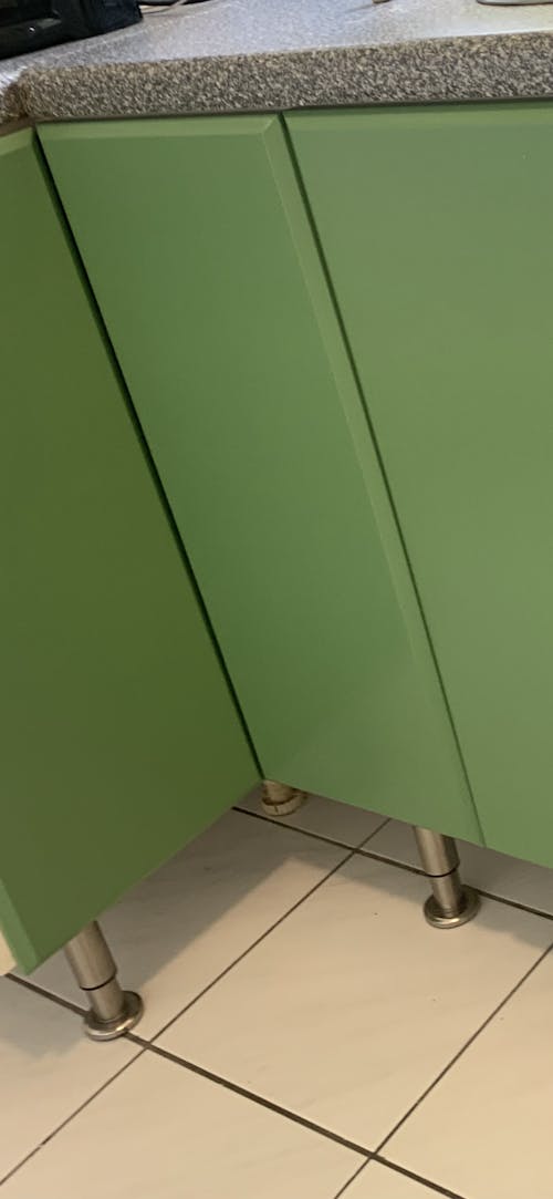 Möbelfüße höhenverstellbar Ø38mm 4er-SET Edelstahl Optik Metall Sofafüße