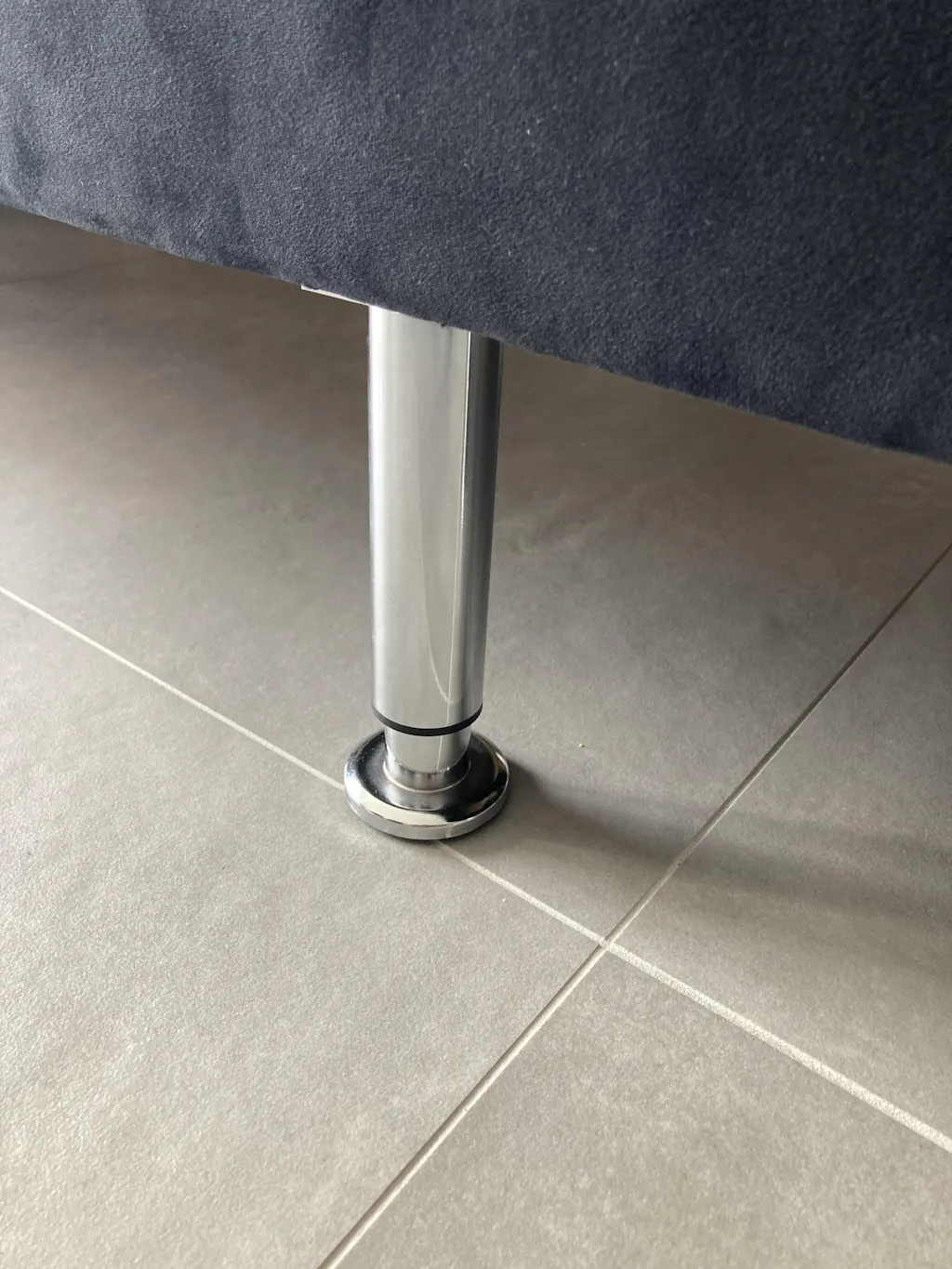 Möbelfüße Metall Chrom verstellbar Ø38mm Bettfüße Schrankfüße