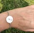 Bracciale con incisione calligrafia, disegno o testo