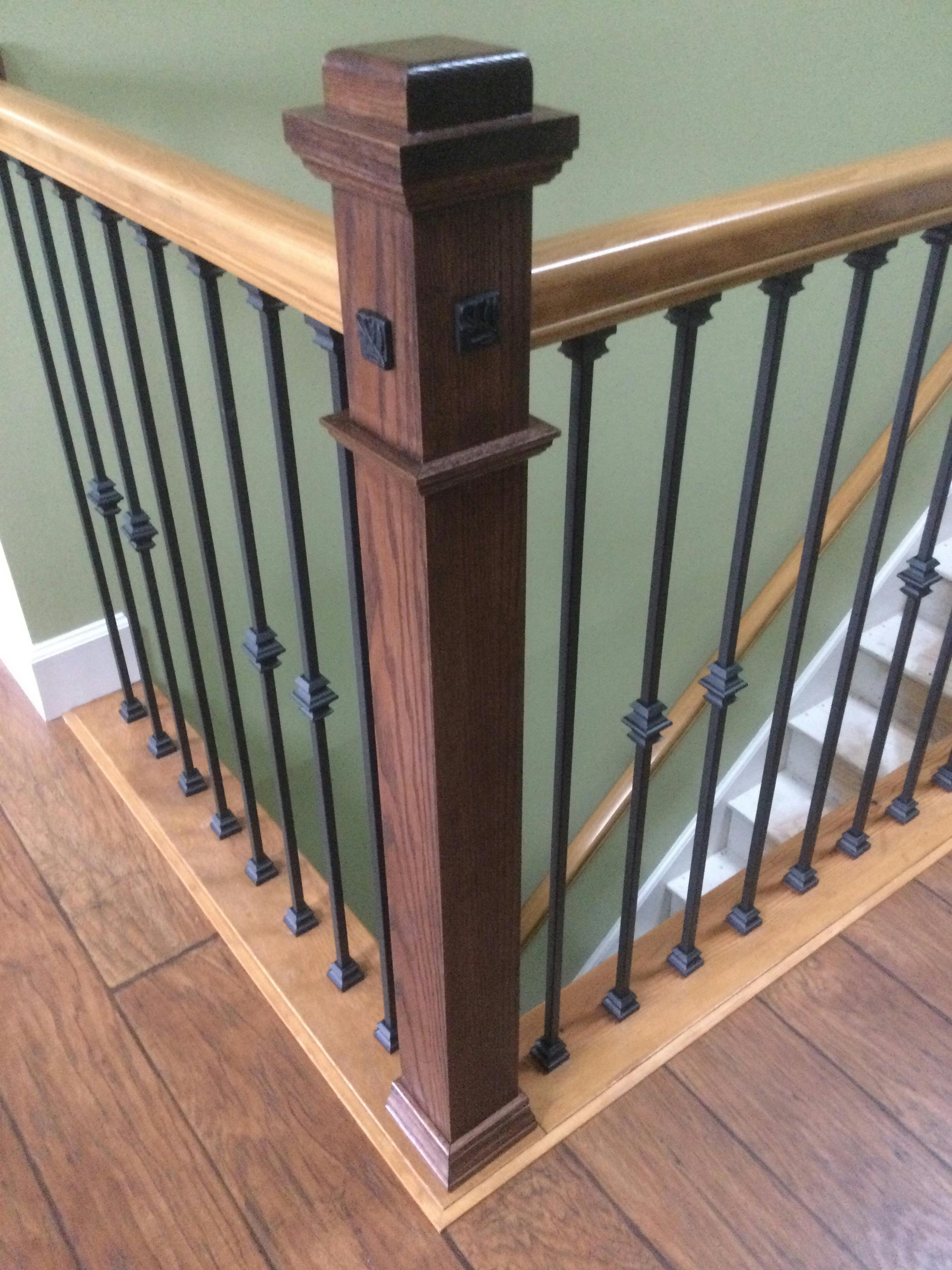 American 31/2" x 58" 4075 Plain Box Newel Stair Parts USA