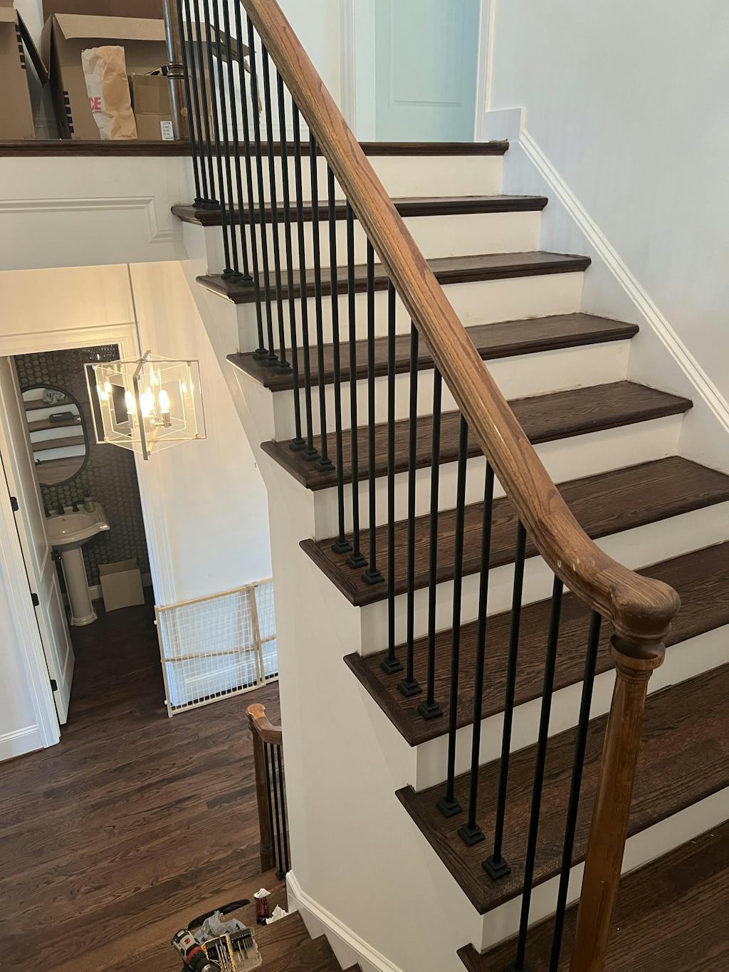 Round Series 9/16" Dia. x 44"H Hollow Iron Baluster (9068RB) Stair