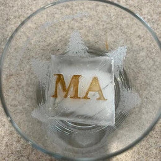 Fully Customizable Extra-Large Thick Brass Ice Plate - Premium Barware