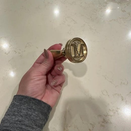 Custom Brass Ice Stamp with Your Logo / Artwork – Personalized Barware