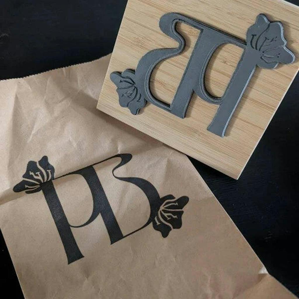 Extra LARGE Custom Wooden Rubber Stamp – Bold Branding