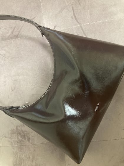 ブラウンレザー ボディバッグ　STAND OIL Plump Bag · プランプバッグ(マロン) – Stand Oil Japan