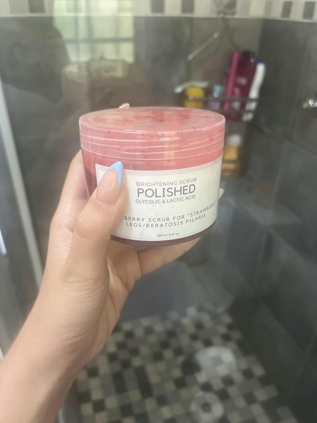 Polished 10 AHA Glycolic & Lactic Acid Body Scrub Standard Skin