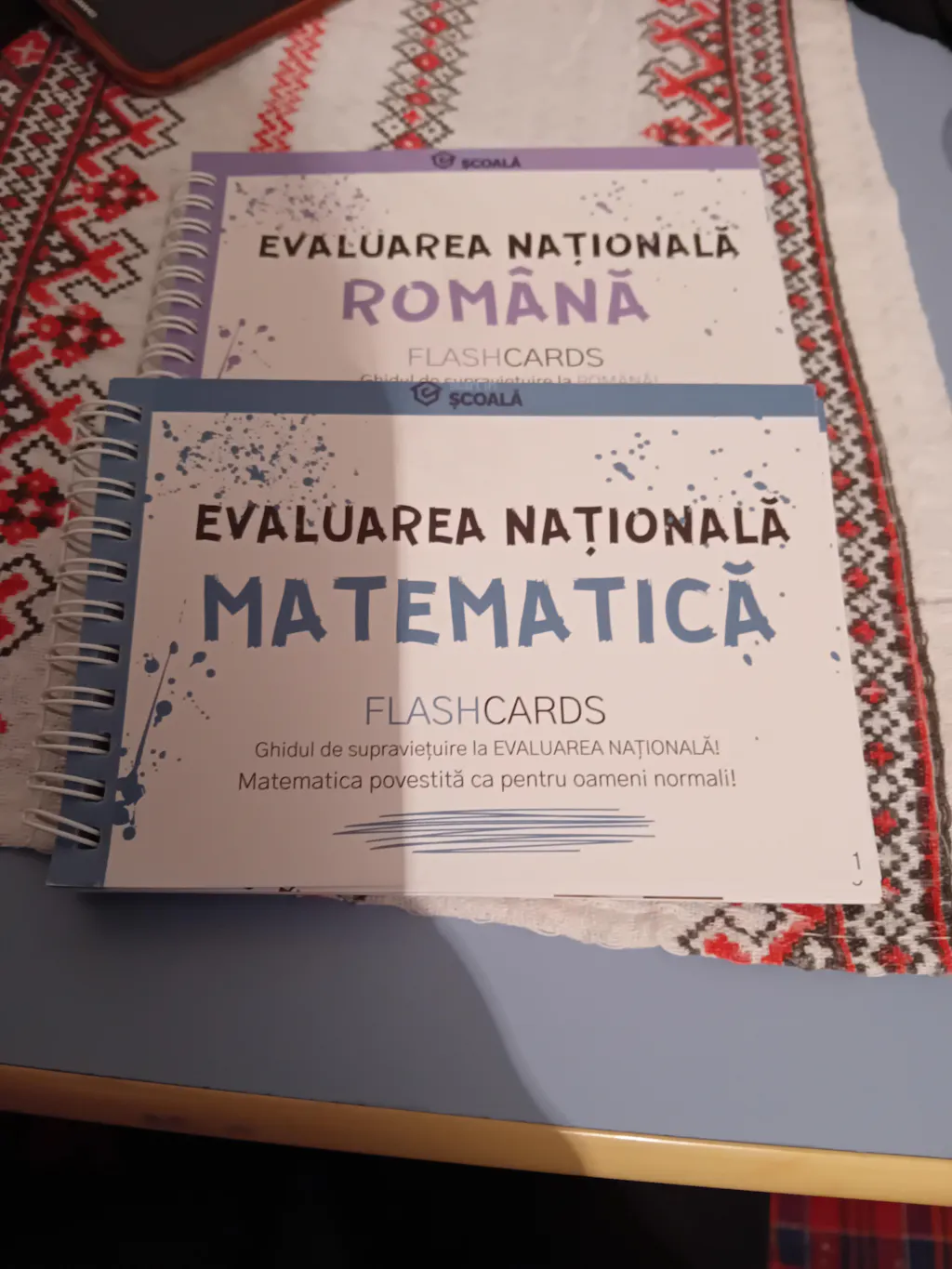 Evaluare Națională Pachet Flashcard-uri Română + Matematică