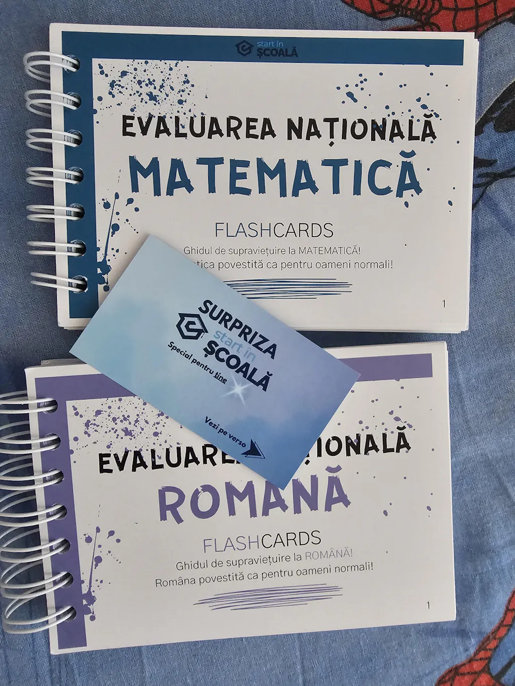 Evaluare Națională Pachet Flashcard-uri Română + Matematică