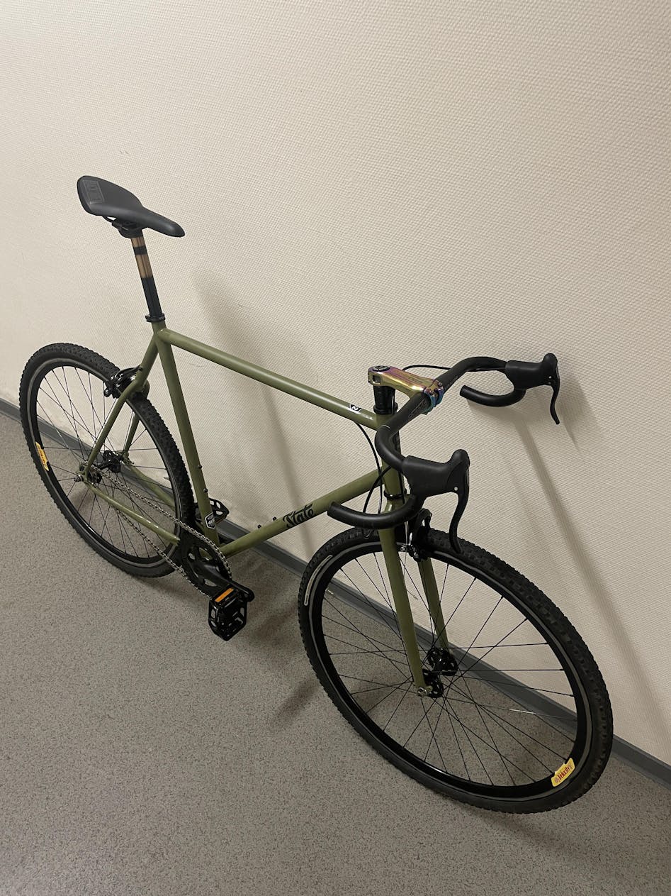 4130 Steel Fixed Gear Single Speed Frame Set Matte Olive State Bicycle Co