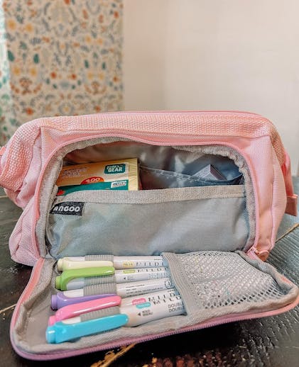 Classic Large Pencil Case Pink – Stationery Pal