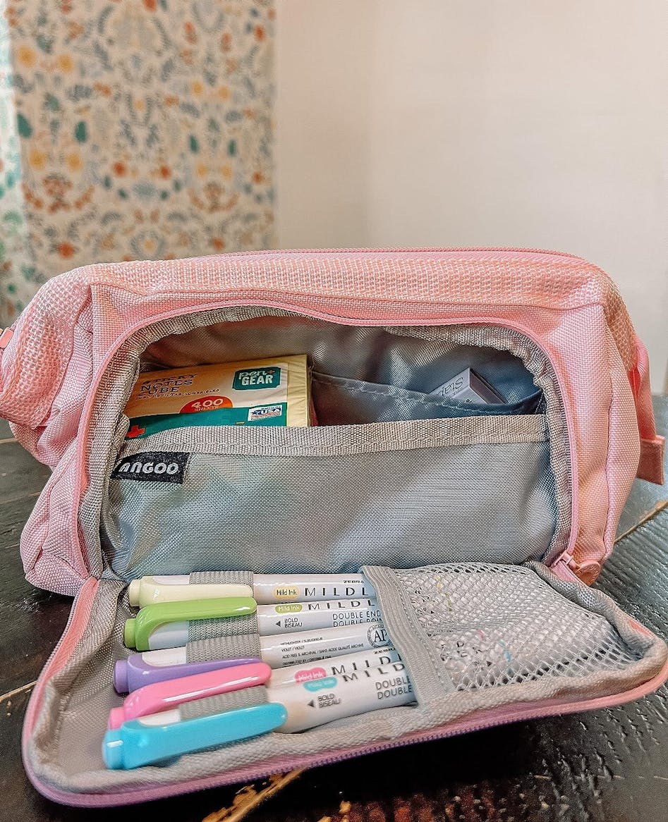 Classic Large Pencil Case Pink – Stationery Pal