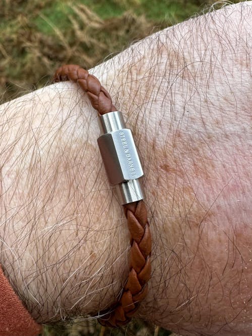 Luke Landon Nappa Leather Bracelet Peanut