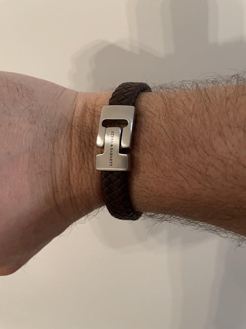 Harrison Nappa Leather Bracelet Brown