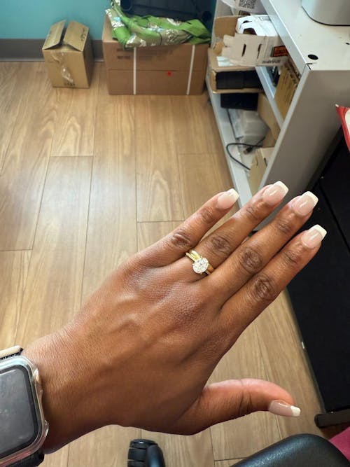 The Opaline 2CT Oval Cut Moissanite Ring