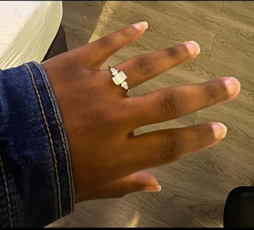 The Quinn Elise 2CT Emerald Cut Moissanite Ring