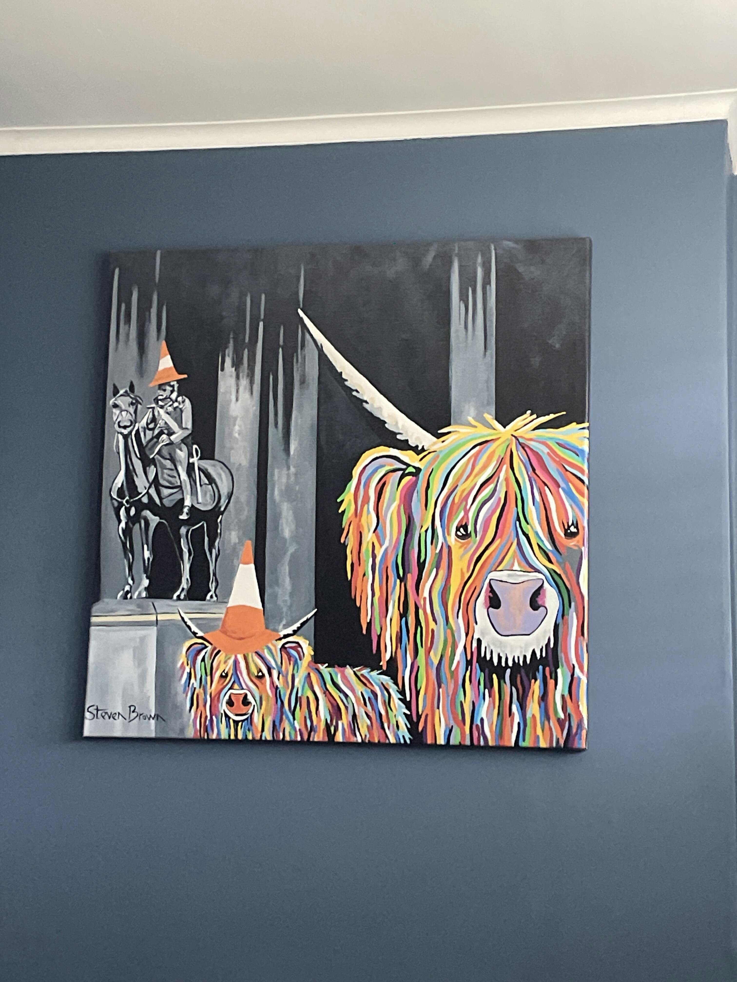 Geordie McCoo & The Wee Yin Wall Art | Steven Brown Art