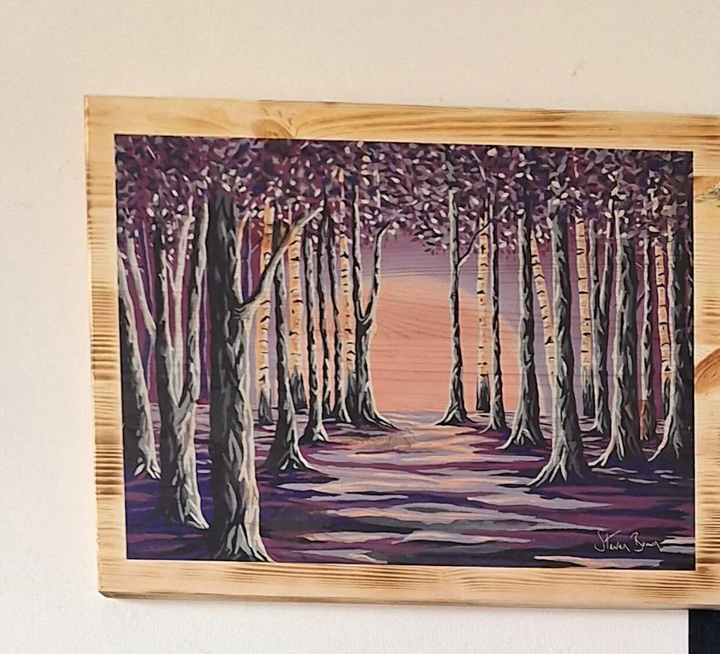 Purple Forest - Wooden Print