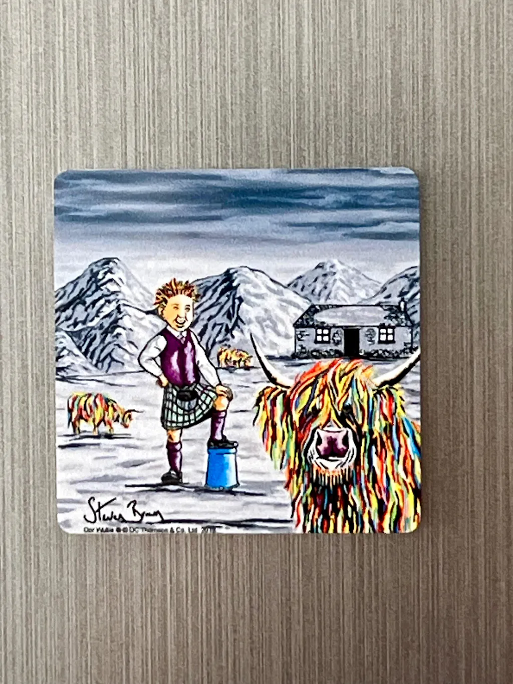 Oor Wullie & Big Tam McCoo - Fridge Magnet