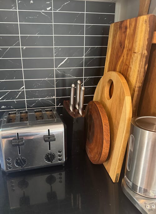 Kit Kat Stick on Composite Tile - Matte Black Marble