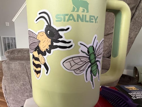 Long-Horned Bee Sticker