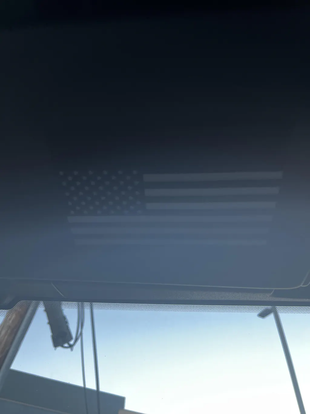 Flag Sun Visor Warning Overlays - 2021+ Bronco / 2024+ Ranger Raptor ...