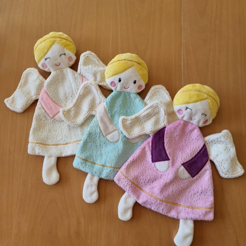 Schutzengel - Schmusetuch, Greifling, Applikation