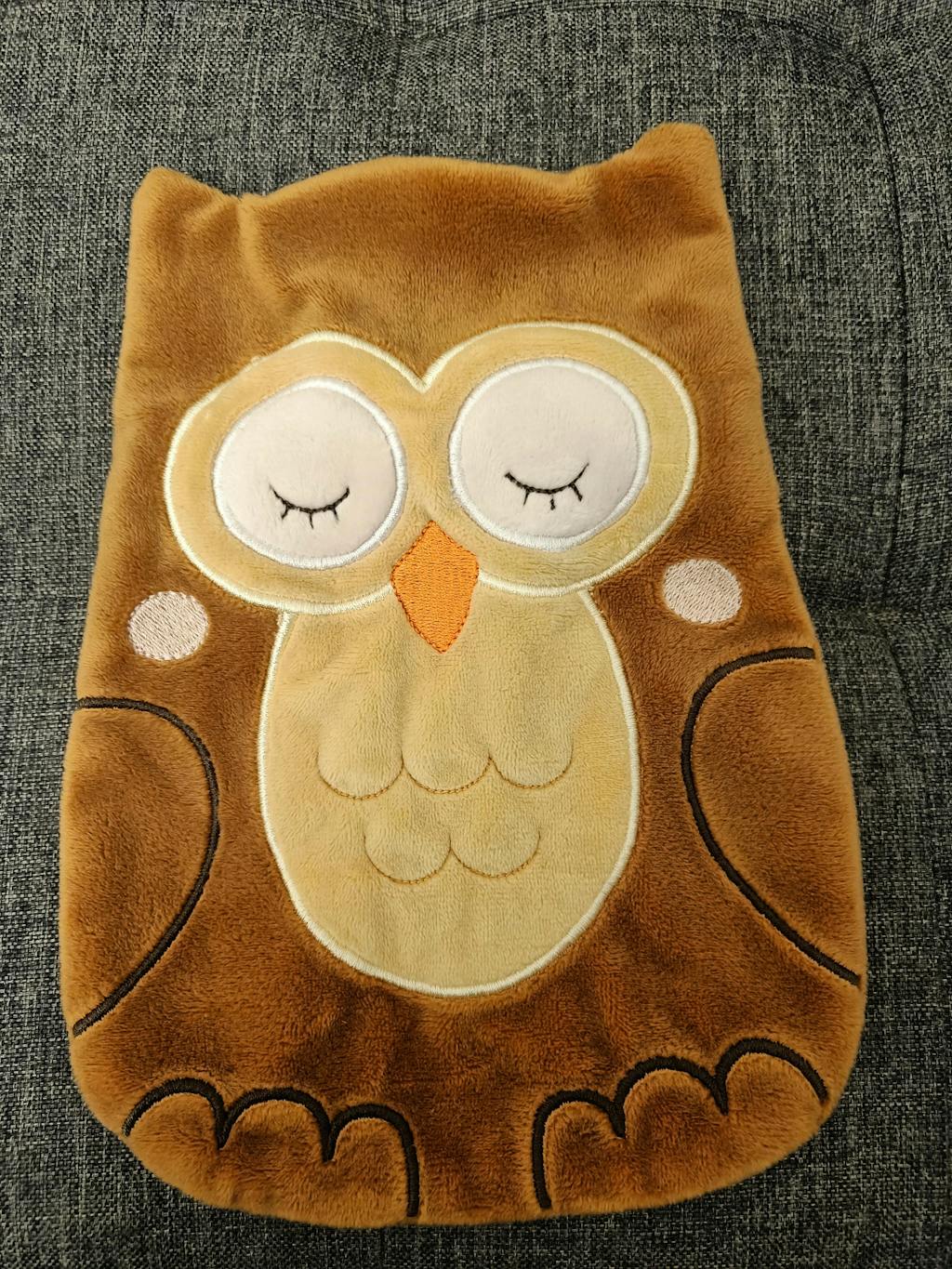 Eule ITH - Wärmflaschenbezug/Kirschkernkissen, Kuscheltier